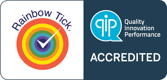 Rainbow Tick Accreditation Logo