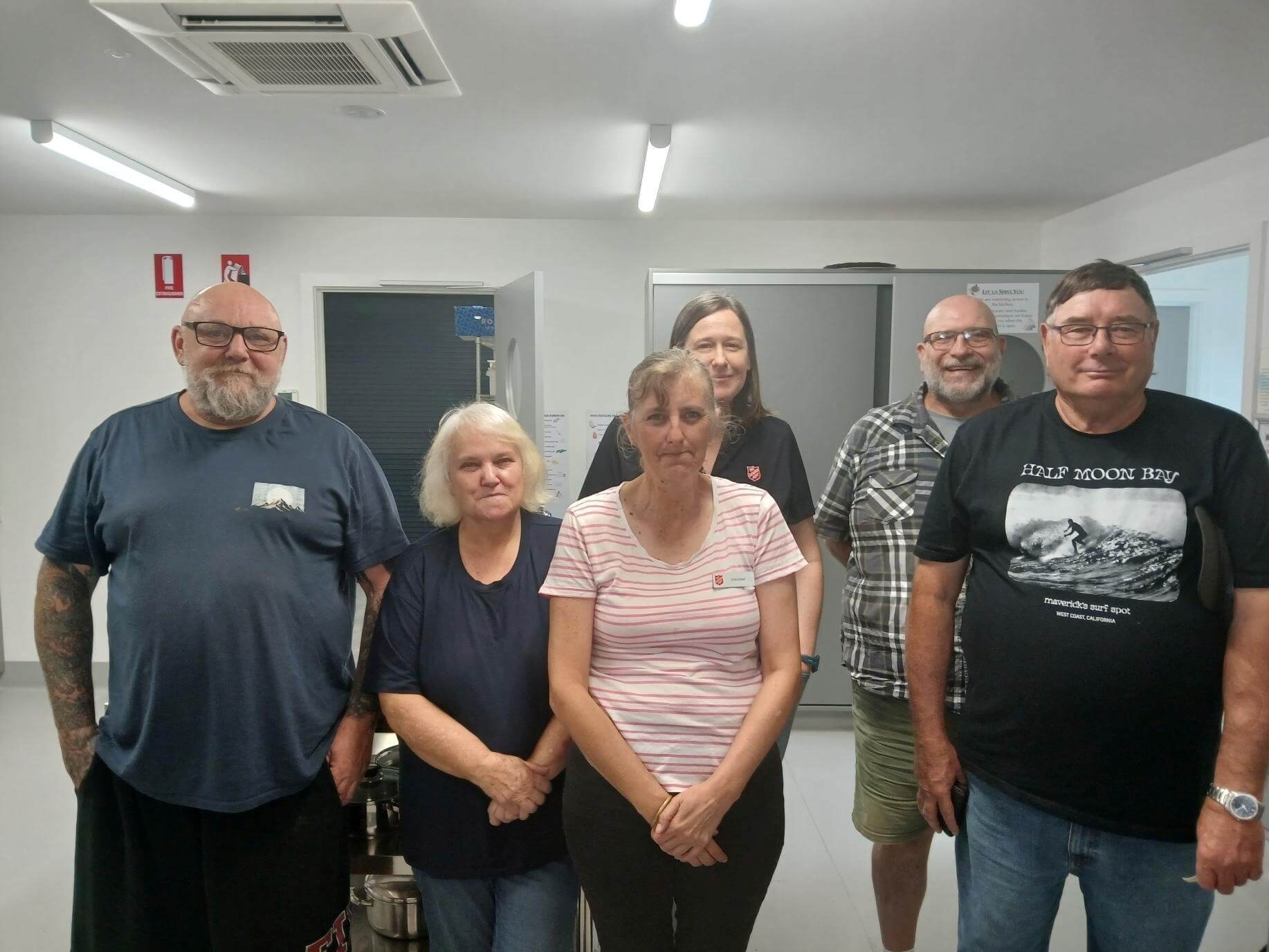 Benalla Salvos volunteers pictured with corps leader Jaimee (back left) are passionate about caring for their community