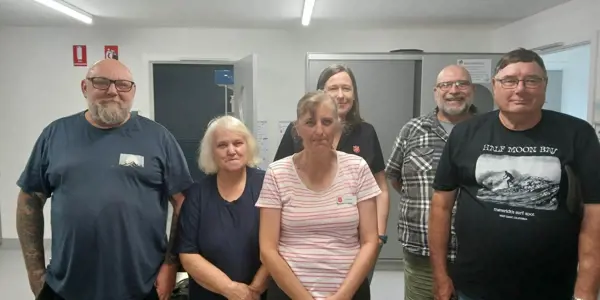Benalla Salvos volunteers pictured with corps leader Jaimee (back left) are passionate about caring for their community