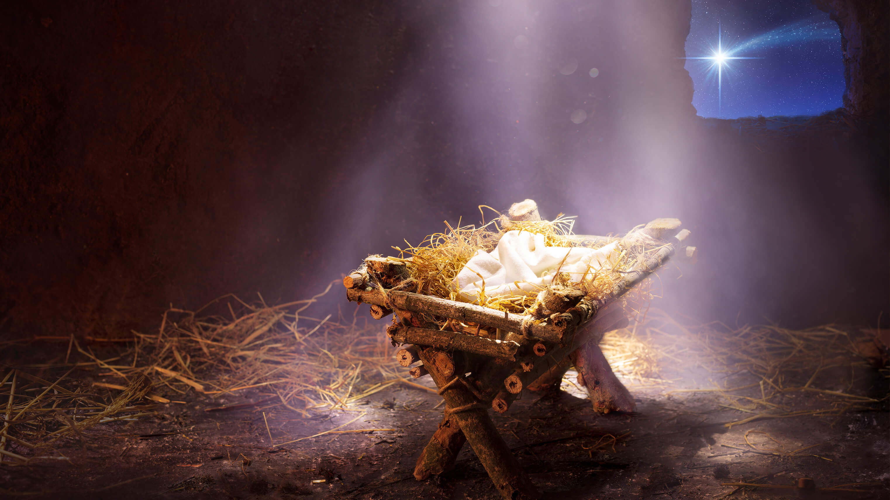 The manger nativity scene