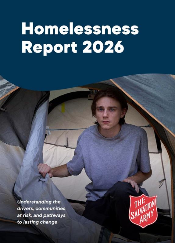PDF cover of the Homelessness Report in Australia