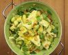 Avocado, ginger and almond pasta with coriander