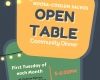 Open Table Community Dinner 01/11/2022