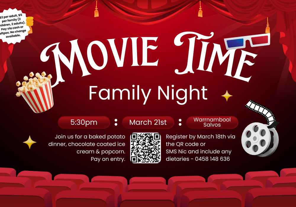 Warrnambool Salvos Family Movie Night