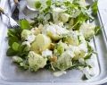 Potato salad with spring greens 