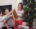 Family celebrating Christmas 