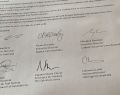 signatures of those signing the open letter