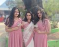 Nuria (centre) with her daughters.