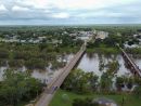Photo of the flood impact of ex-Tropical Cyclone Narelle.