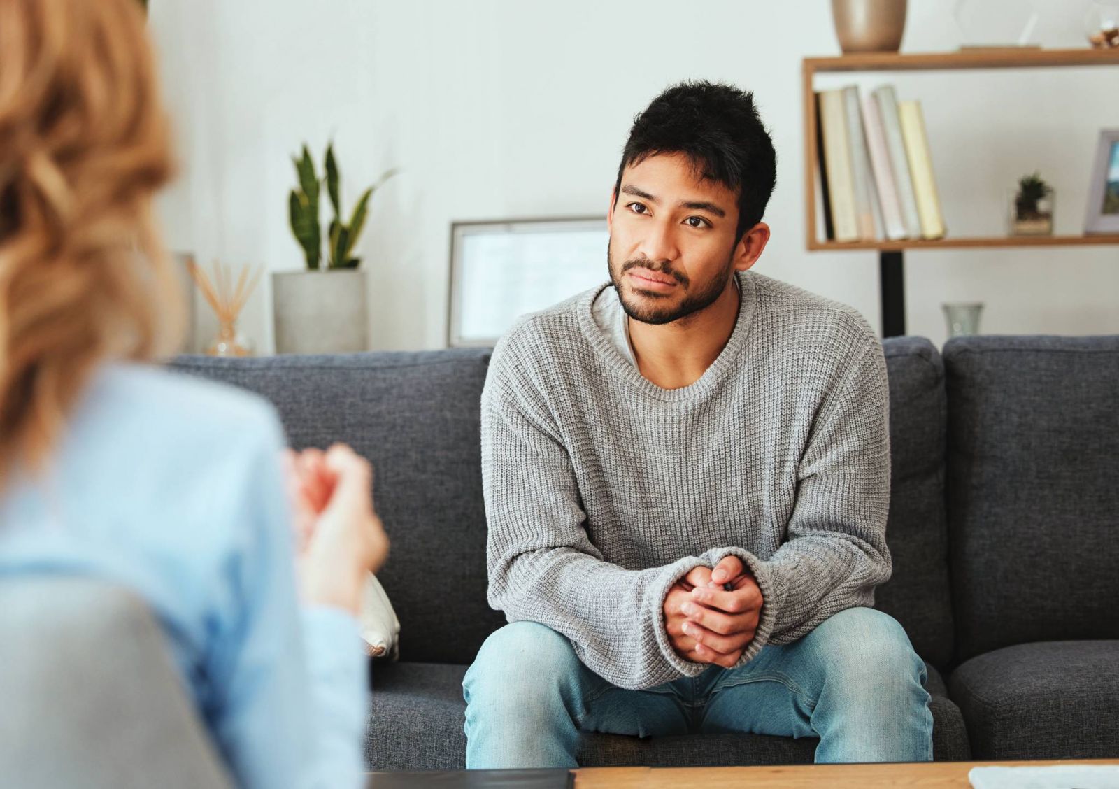 Client seeking help at the Melbourne Counselling Service