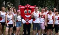 Joe Hildebrand running for the Salvos in the City2Surf