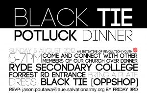 Black Tie Potluck Dinner!