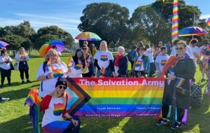 Salvation Army Social Mission team sends message of inclusion at Melbourne Pride March