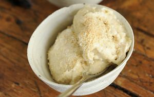 Banana coconut sorbet