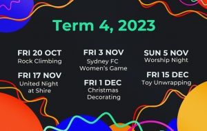 Term 4 Youth & Young Adults Calendar