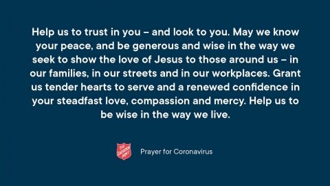Prayer for coronavirus