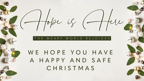 Hope is here - Christmas Day 2020