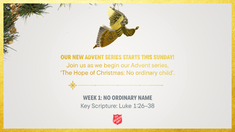 Advent Week 1 | No Ordinary Name | No Ordinary Child
