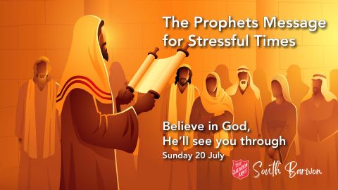 Believe in God, he'll see you through