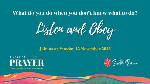 South Barwon Salvos Live Church | 12 November 2023 | Listen & Obey