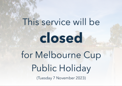 Closed for Melbourne Cup Day