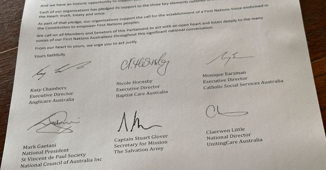 signatures of those signing the open letter
