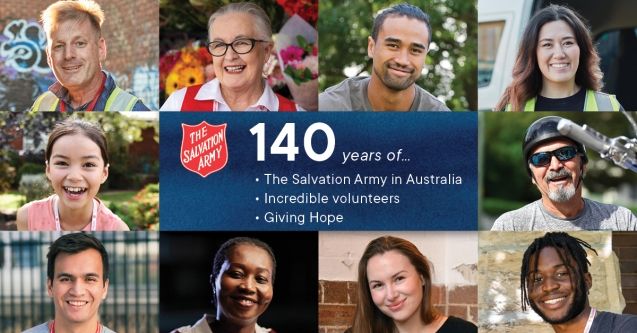 Salvos honour the Australian public on its 140th anniversary
