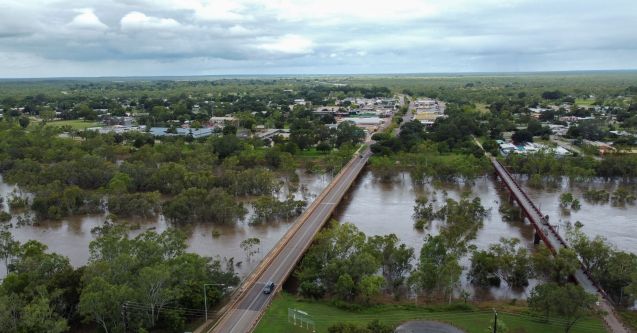 Photo of the impact of ex-Tropical Cyclone Narelle