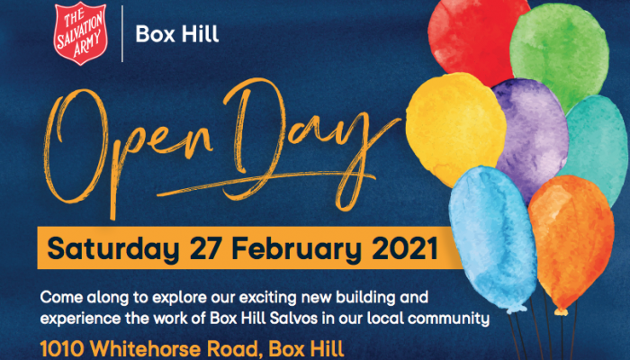 Open Day is 27 February 2021