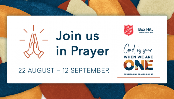 Join us in Prayer for the next 22 Days