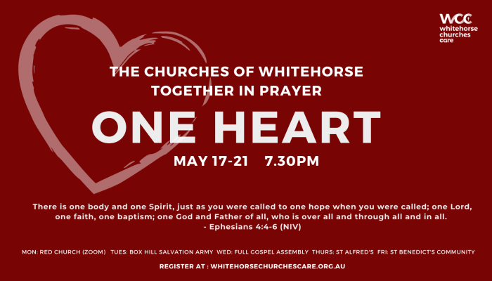 One Heart - The Churches of Whitehorse Together in Prayer