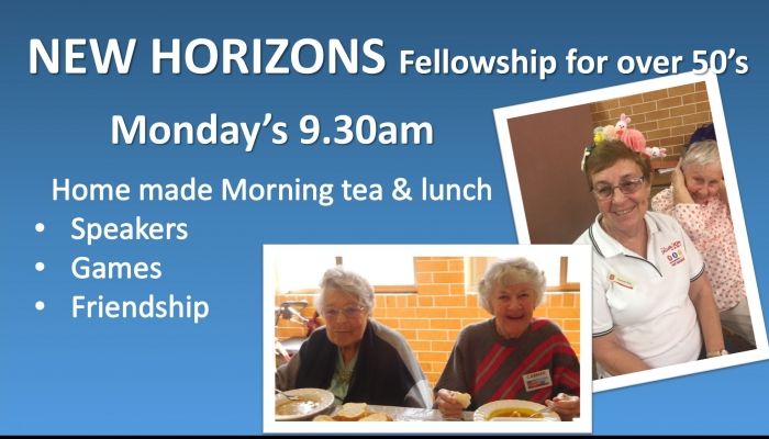 NEW HORIZONS - Friendship for Over 50's