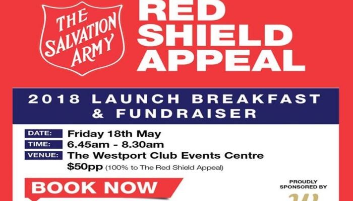 Red Shield Appeal 2018 Launch Breakfast and Fundraiser