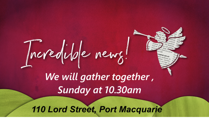 Join us at Church this morning at 10.30am