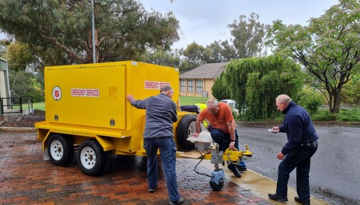 Moving of SAES Trailers