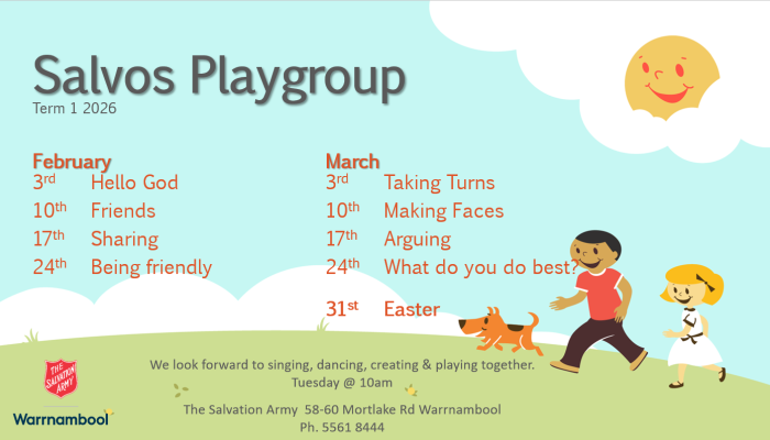 2026 Playgroup Program Term 1