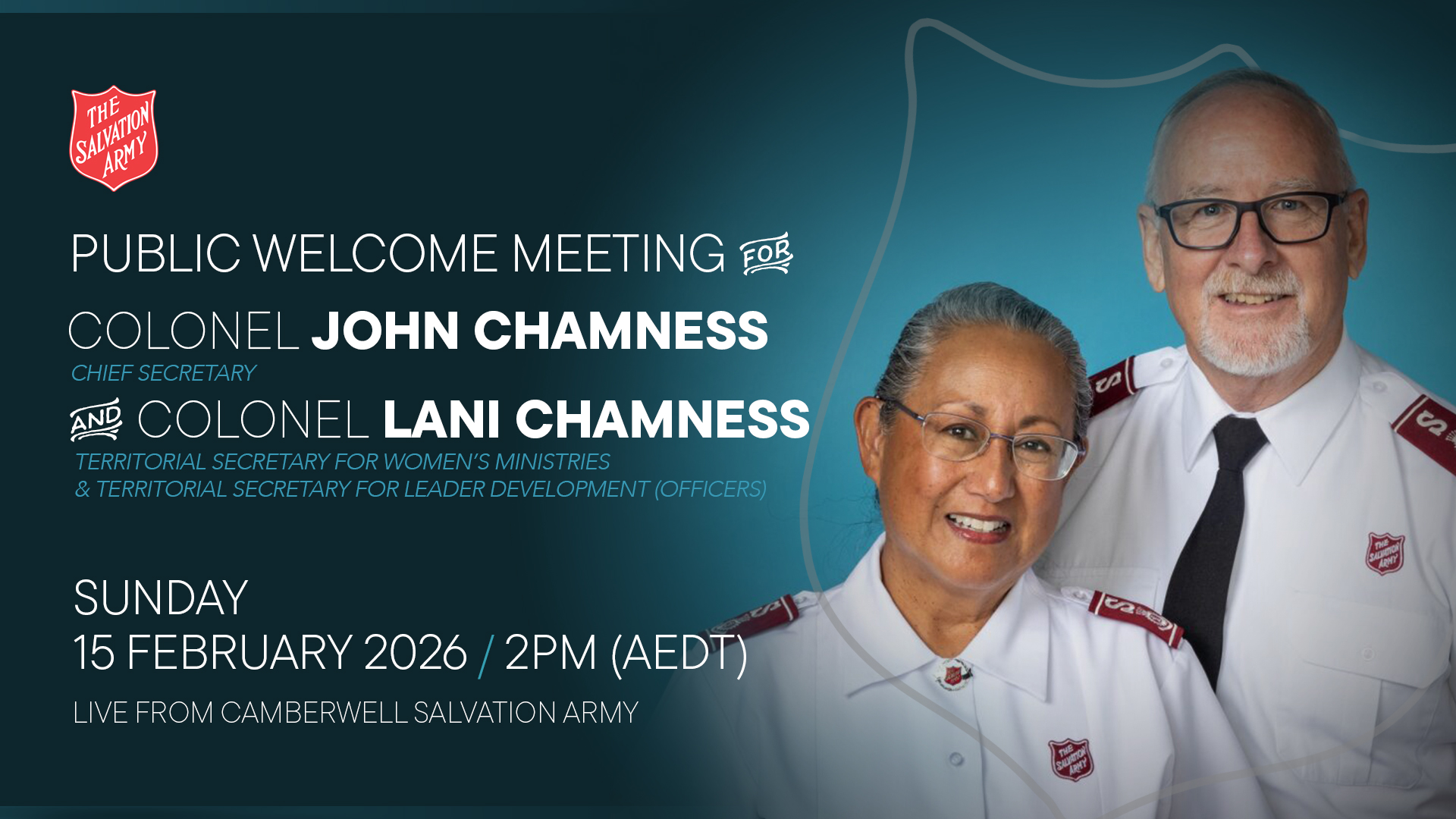 Public Welcome Meeting - Colonels John & Lani Chamness