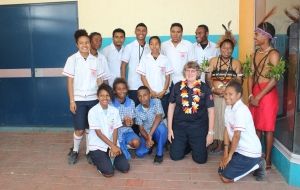 Students and Staff welcome Major Chris Cohen