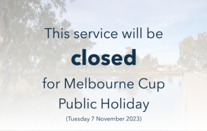 Closed for Melbourne Cup Day