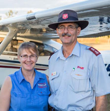 Majors David and Jennie Shrimpton 