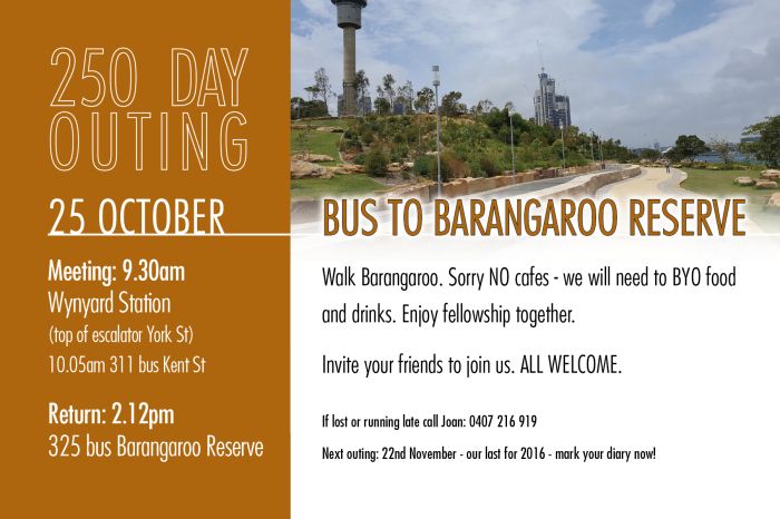 250 Day Out - October