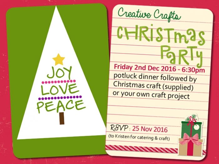 Creative Crafts Christmas Party 2016