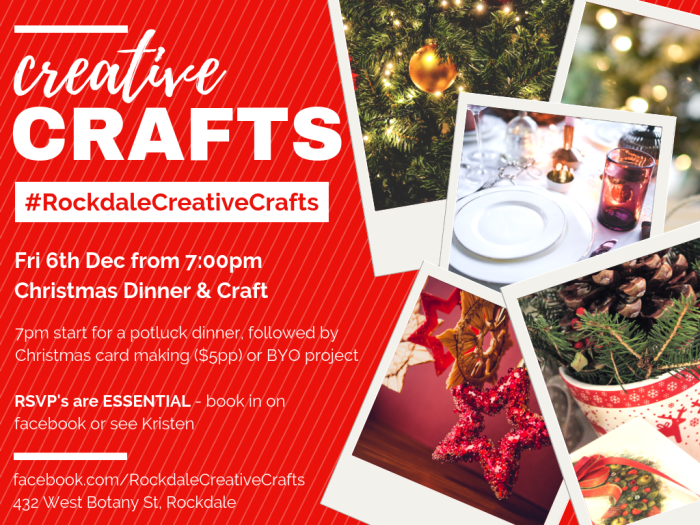 Download Creative Crafts Christmas Party 2019 The Salvation Army Rockdale The Salvation Army Australia PSD Mockup Templates