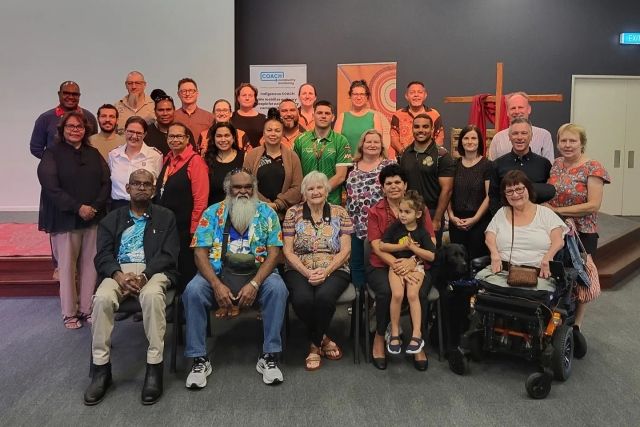 Elders and community people who attended the launch of the COACH program