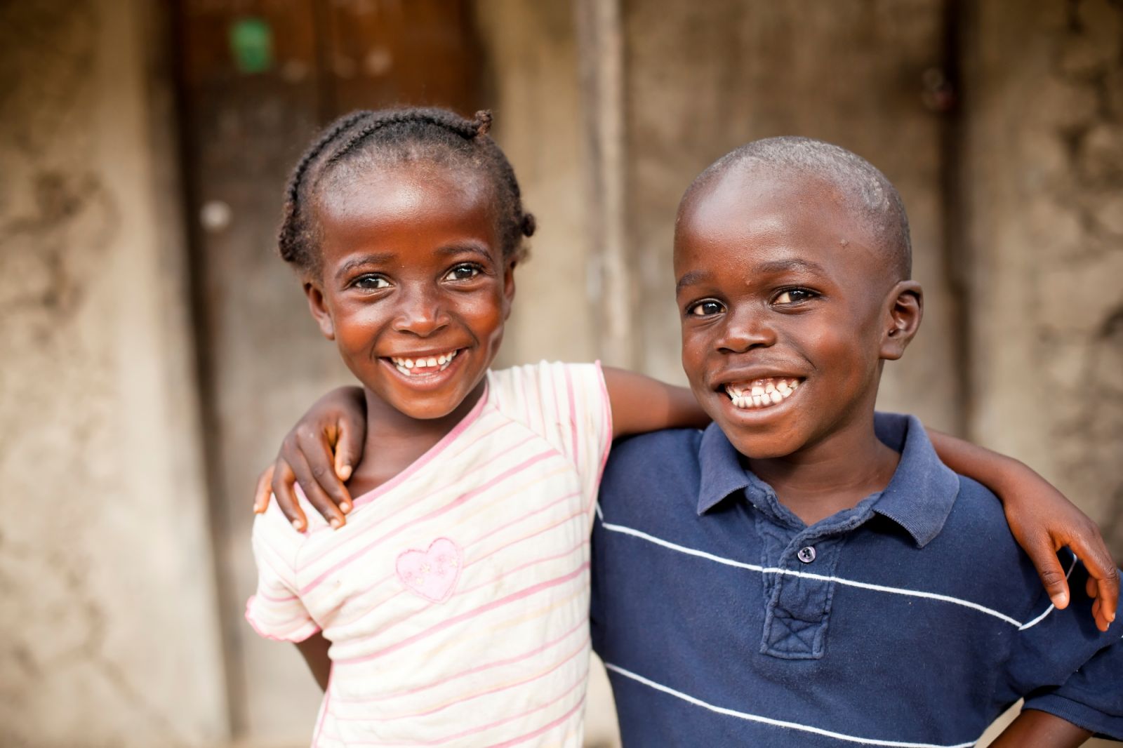 Happy African children