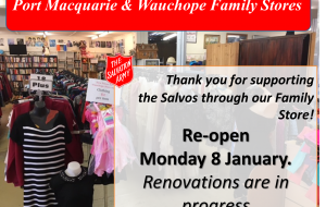 Family Store Renovations - Re-opens 8 January
