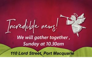 Join us at Church this morning at 10.30am