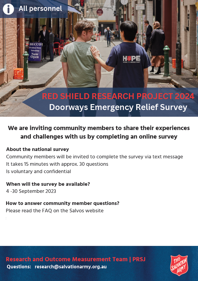 Example of the printed poster that promotes the survey