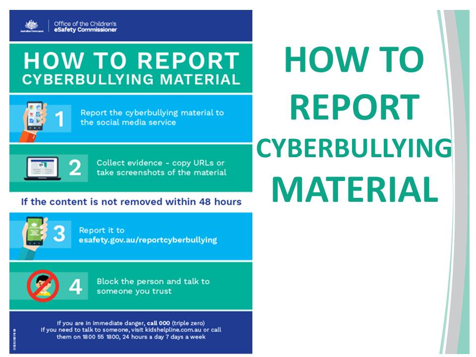 How to Report Cyberbullying Material Safe Salvos