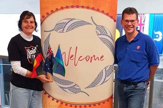 Kelly and Roderick Brown at Launceston Salvation Army
